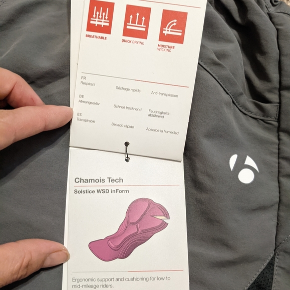 Women's Bontrager Gray Dual Sport Cycling Short MTB Padding Size Small - Picture 12 of 17